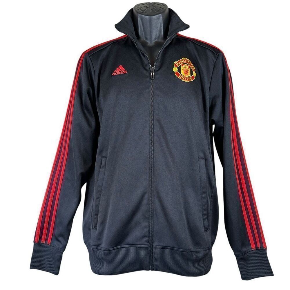 Adidas Manchester United Track Jacket Black Size Small